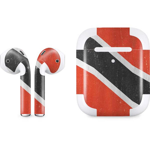 Trinidad and Tobagao Flag Distressed Apple AirPods 2 Skin